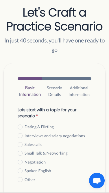 Design your scenario